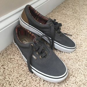 VANS Dark Gray Canvas Sneakers